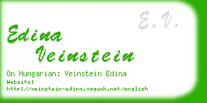 edina veinstein business card